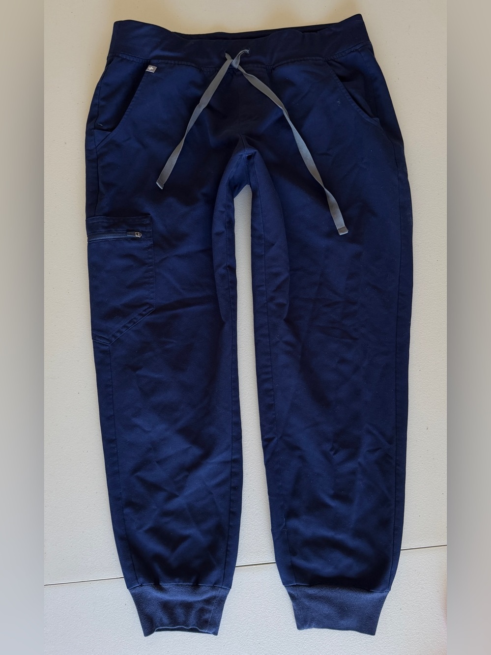 FIGS Zamora Jogger Scrub Pants Navy Blue Size Medium Petite (M/P)